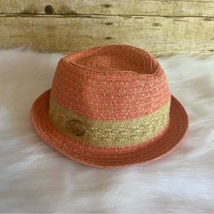 Panama Jack Women's Fedora Hat Peachy Pink & Natural OS